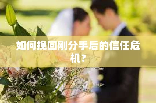 如何挽回刚分手后的信任危机？