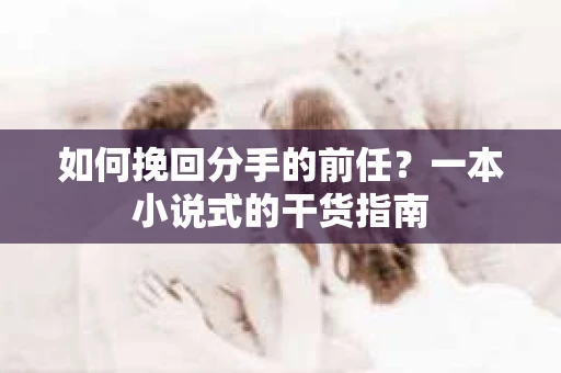 如何挽回分手的前任？一本小说式的干货指南