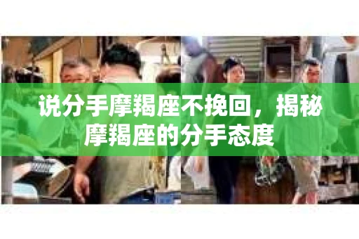 说分手摩羯座不挽回，揭秘摩羯座的分手态度