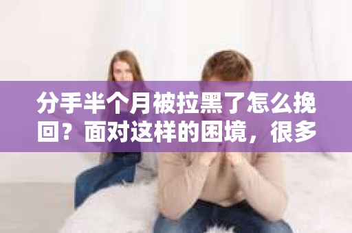 分手半个月被拉黑了怎么挽回？面对这样的困境，很多人都会感到无助和焦虑。本文将为你提供一些建议，帮助你挽回失去的联系，重新开启与前任的沟通