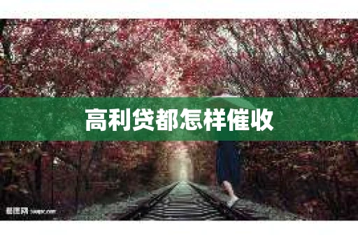 高利贷都怎样催收