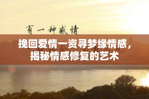 挽回爱情一资寻梦缘情感，揭秘情感修复的艺术