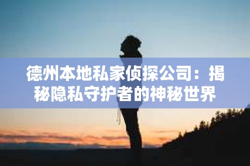 德州本地私家侦探公司：揭秘隐私守护者的神秘世界