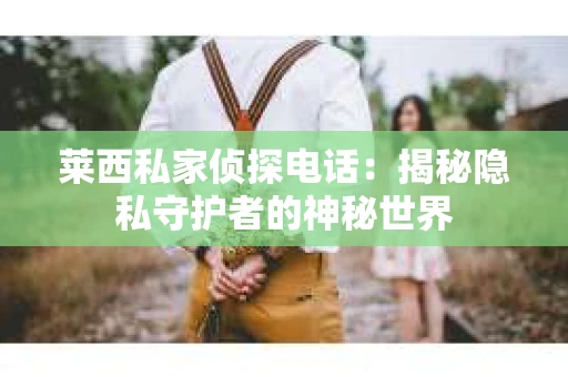 莱西私家侦探电话：揭秘隐私守护者的神秘世界