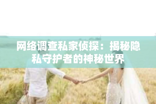 网络调查私家侦探：揭秘隐私守护者的神秘世界
