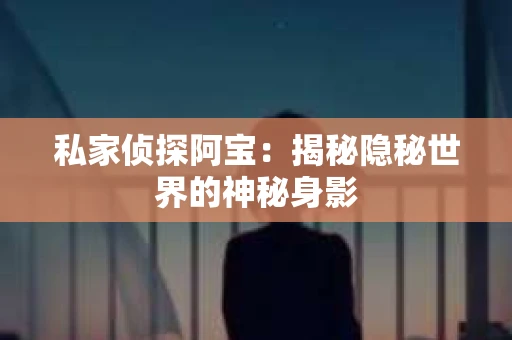 私家侦探阿宝：揭秘隐秘世界的神秘身影
